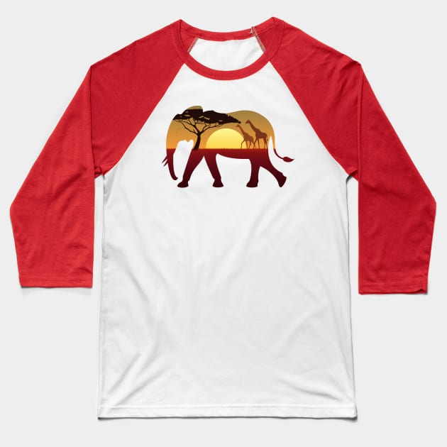 The Elephant ! Baseball T-Shirt by Aliz Aussi